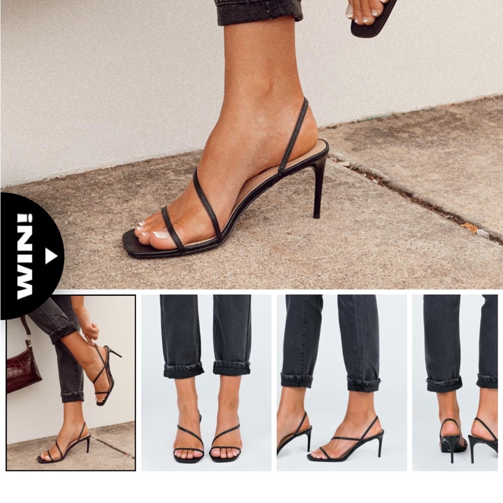 Billini Montague Heels Black -NEVER WORN